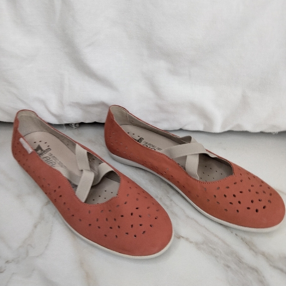 Mephisto Flats Women's Air Jet Orange Brown Earthies Flats US 7 Old Money - Picture 9 of 16